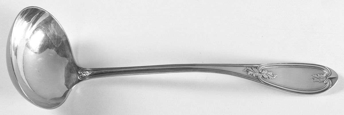 Olive (Silverplate, 1848) Bouillon Ladle by International Silver-1