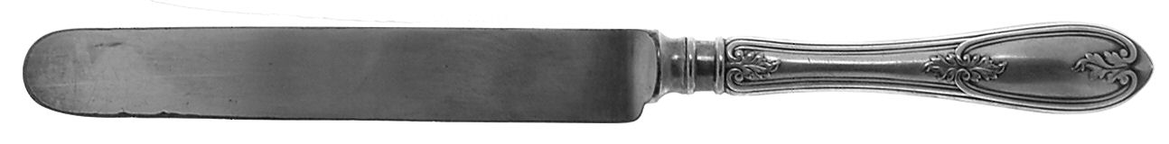 Olive (Silverplate, 1848) Blunt Hollow Knife with Bolster by International Silver-1