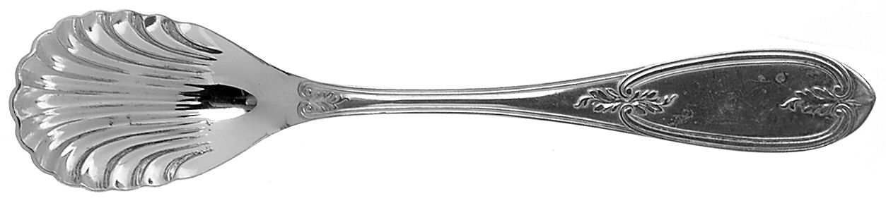 Olive (Silverplate, 1848) Sugar Shell Spoon by International Silver-1