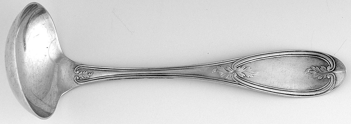 Olive (Silverplate, 1848) Solid Piece Cream Ladle by International Silver-1