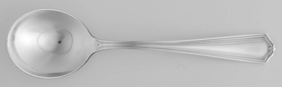 One (Silverplate) Round Bowl Soup Spoon (Gumbo) by International Silver-1