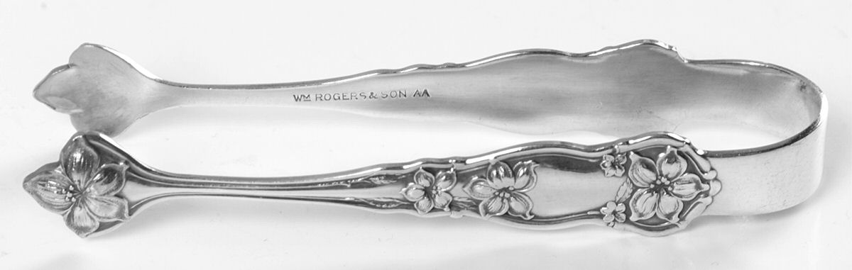 Orange Blossom (Silverplate, 1910) Sugar Tongs by International Silver-1