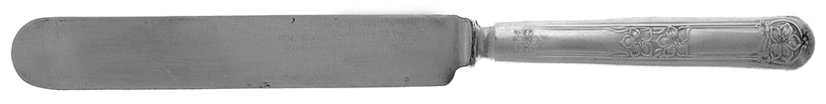 Orange Blossom (Silverplate, 1910) Blunt Solid Knife with Bolster by International Silver-1