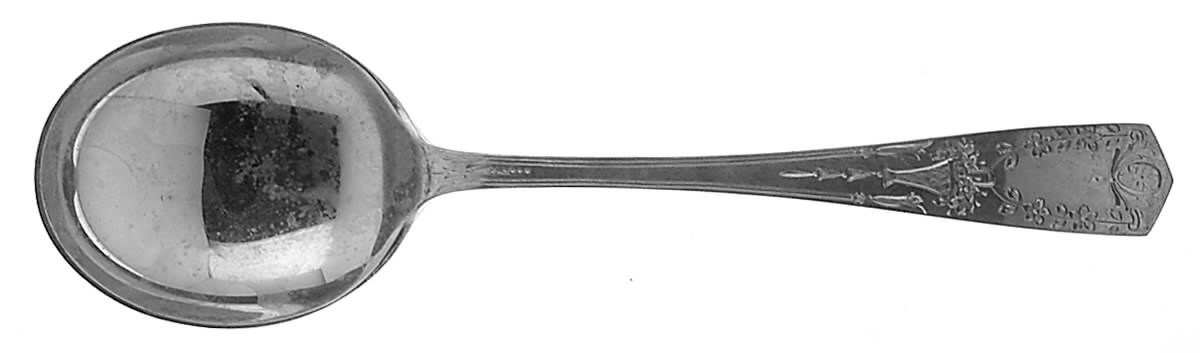Orange Blossom (Sterling, 1924) Round Bowl Soup Spoon (Gumbo) by International Silver-1