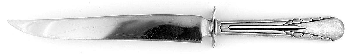 Orchid (Sterling, 1929-1930) Small Carving Knife W/Sterling Guard by International Silver-1