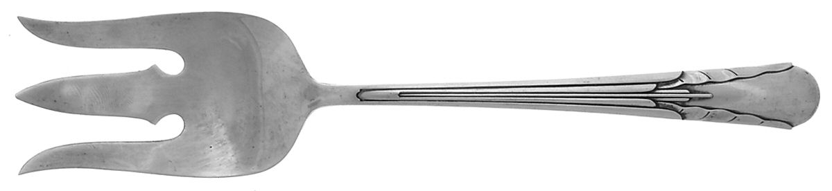 Orchid (Sterling, 1929-1930) Solid Salad Serving Fork by International Silver-1