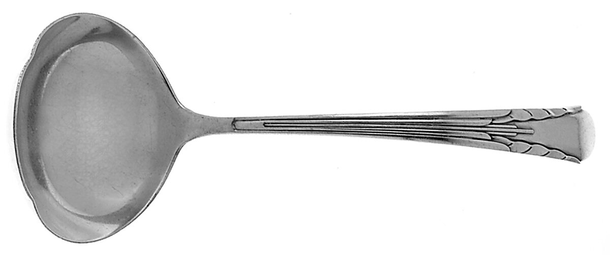 Orchid (Sterling, 1929-1930) Solid Gravy Ladle by International Silver-1