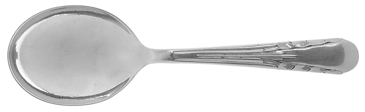 Orchid (Sterling, 1929-1930) Straight Handle Baby Spoon by International Silver-1