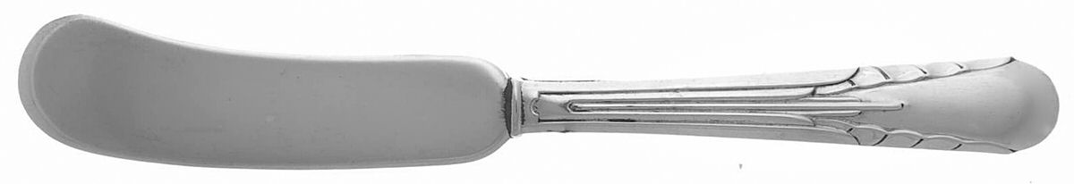 Orchid (Sterling, 1929-1930) Flat Handle Butter Spreader by International Silver-1