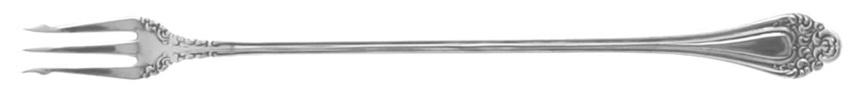 Oregon (Silverplate, 1900) Long Handle Pickle/Olive Fork by International Silver-1