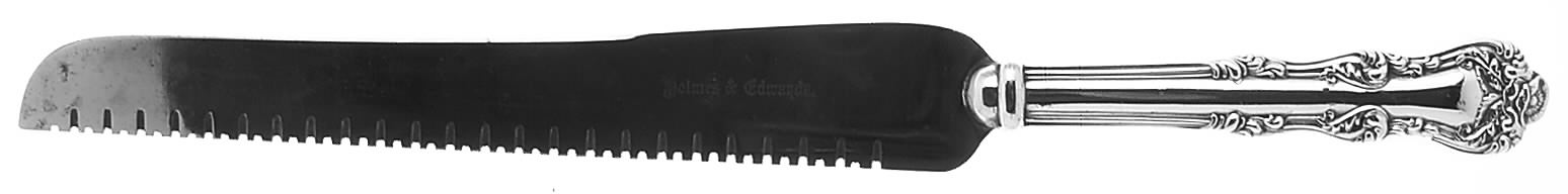 Orient-Venice (Silverplate, 1904) Bread Knife with Stainless Blade by International Silver-1