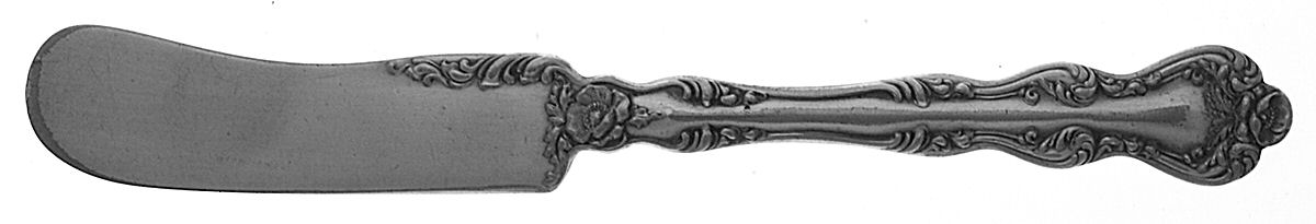 Orient-Venice (Silverplate, 1904) Flat Handle Butter Spreader by International Silver-1