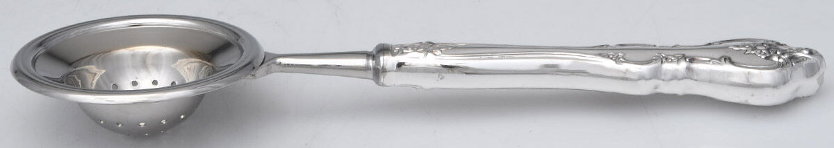 Orleans (Silverplate 1964) Tea Strainer Overcup Serving-Stainless Bowl HC by International Silver-1