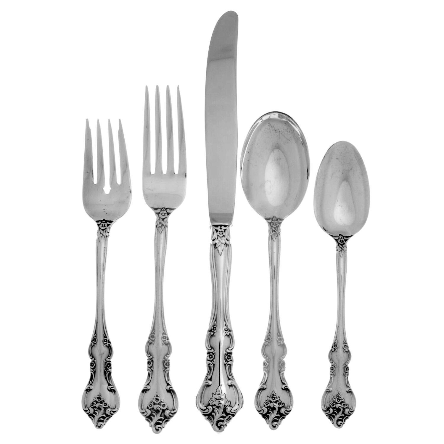 Orleans (Silverplate 1964) 40  Piece Estate Set by International Silver-1