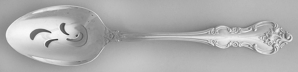 Orleans (Silverplate 1964) Pierced Tablespoon (Serving Spoon) by International Silver-1