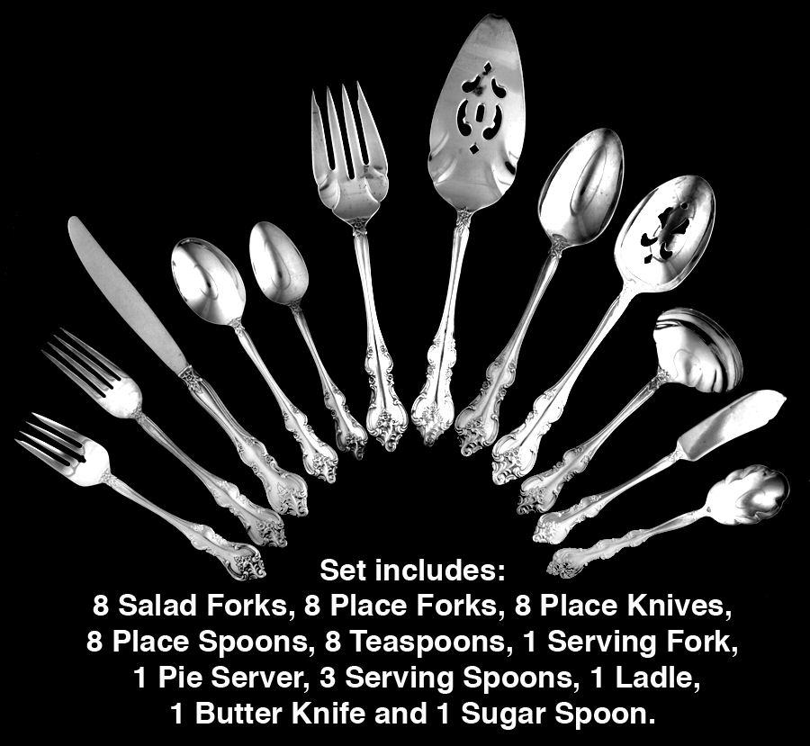 Orleans (Silverplate 1964) 48 Piece Set by International Silver-1
