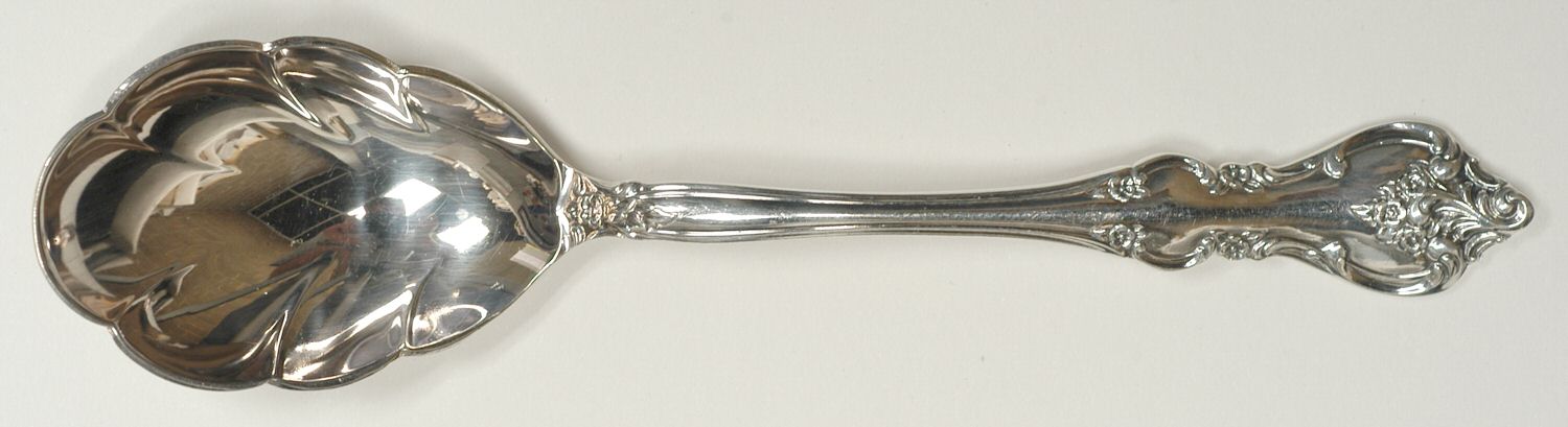 Orleans (Silverplate 1964) Sugar Shell Spoon by International Silver-1