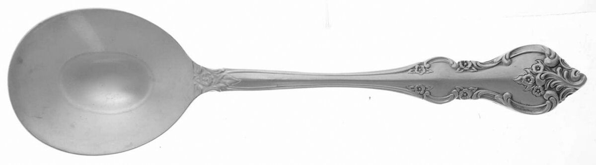 Orleans (Silverplate 1964) Round Bowl Soup Spoon (Gumbo) by International Silver-1