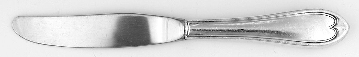Oval (Silverplate, 1855) Modern Hollow Butter Spreader (Stainless) by International Silver-1
