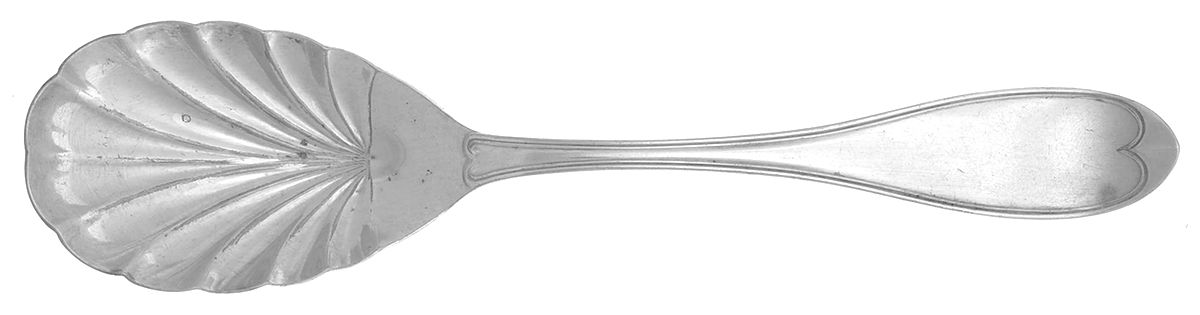 Oval (Silverplate, 1855) Solid Shell Casserole Spoon by International Silver-1