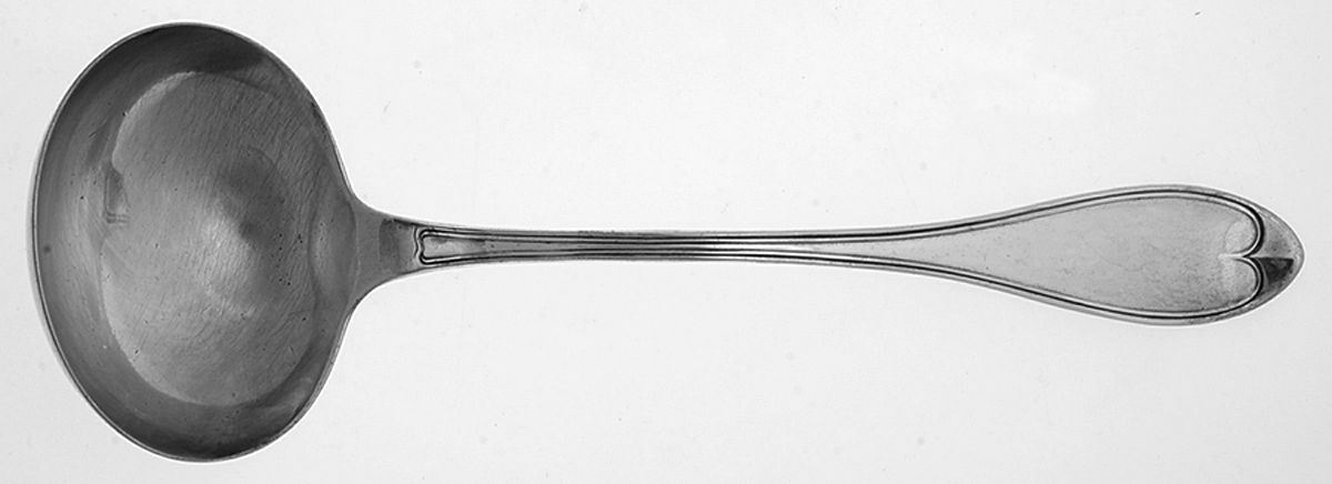 Oval Thread (Silverplate, 1874) Bouillon Ladle by International Silver-1