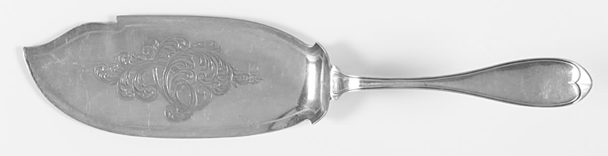 Oval Thread (Silverplate, 1874) Large Solid Fish Serving Knife by International Silver-1