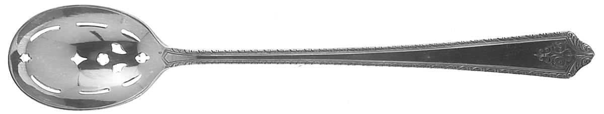 Pageant (Silverplate, 1927) Pierced Bowl Short Handle Olive Spoon by International Silver-1
