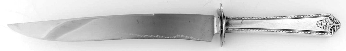 Pageant (Silverplate, 1927) Large Stainless Blade Roast Carving Knife by International Silver-1