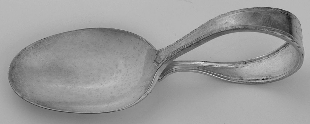 Pageant (Silverplate, 1927) Curved Handle Baby Spoon by International Silver-1