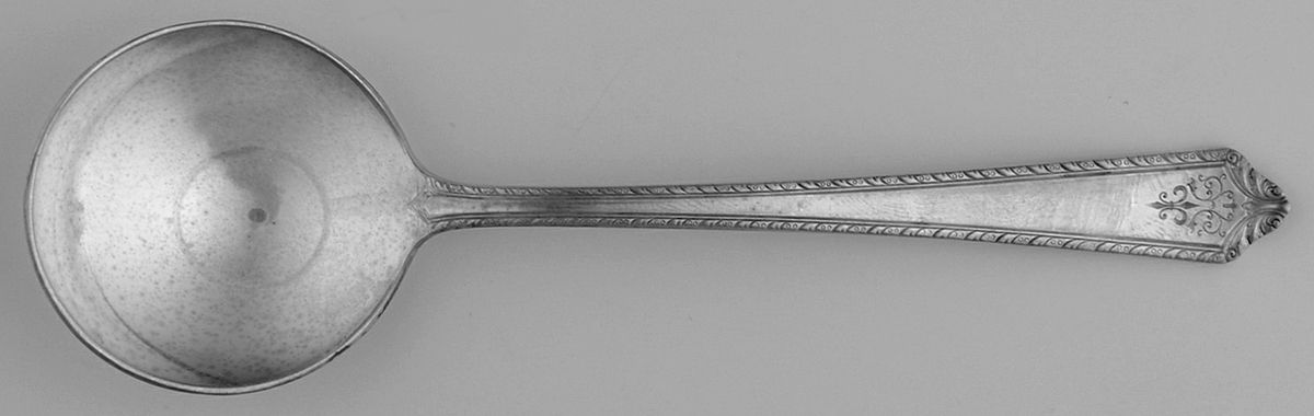 Pageant (Silverplate, 1927) Round Bowl Soup Spoon (Bouillon) by International Silver-1