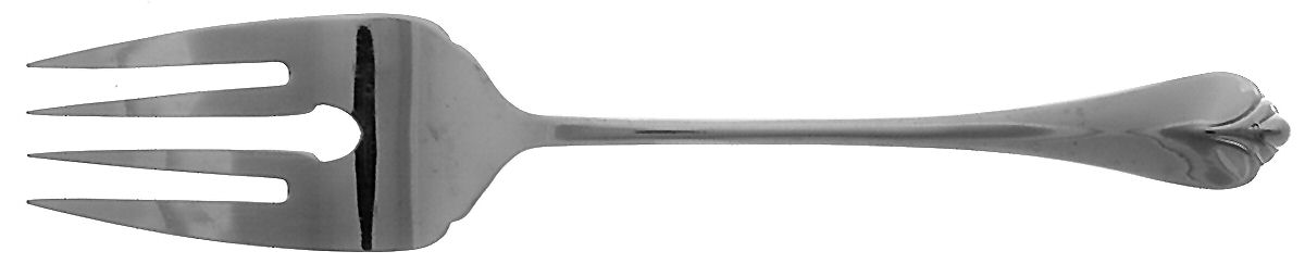Park Hill (Stainless) Large Solid Cold Meat Serving Fork by International Silver-1
