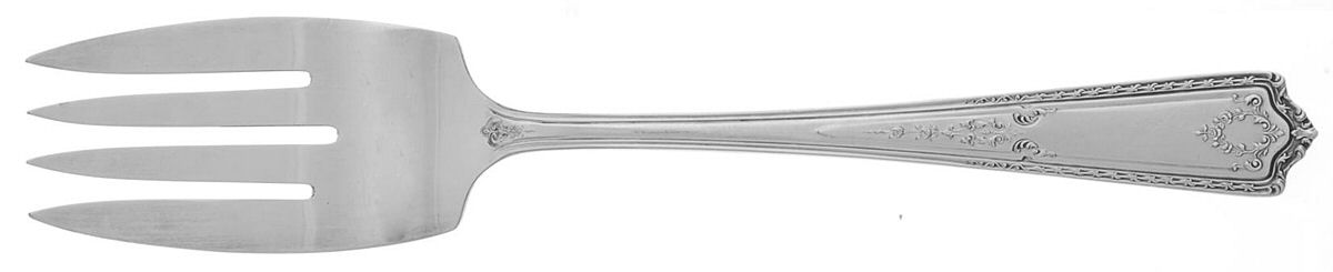 Paisley (Silverplate, 1922) Medium Solid Cold Meat Serving Fork by International Silver-1