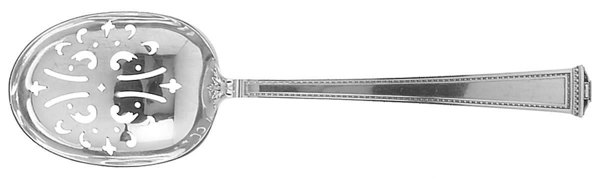Pantheon (Sterling, 1920, No Monograms) Ice/Nut/Pea Serving Spoon by International Silver-1