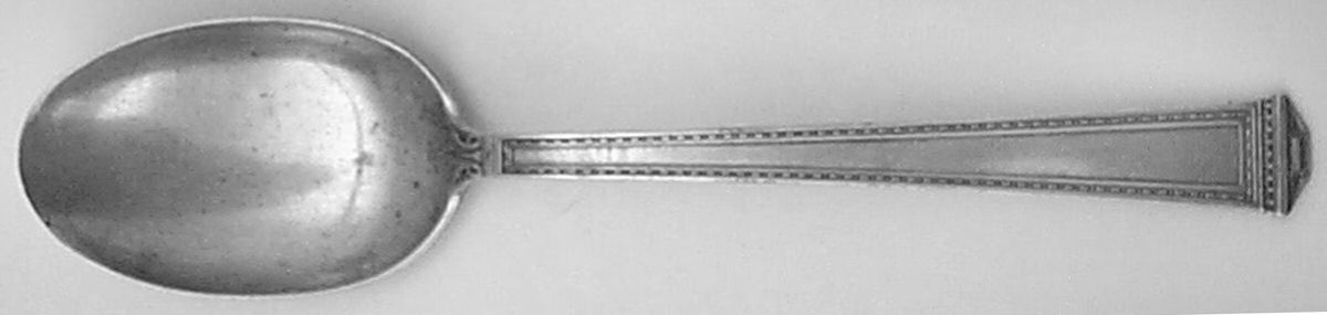 Pantheon (Sterling, 1920, No Monograms) Dessert/Oval Soup Spoon by International Silver-1