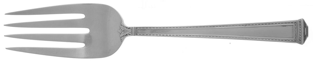 Pantheon (Sterling, 1920, No Monograms) Small Solid Cold Meat Serving Fork by International Silver-1