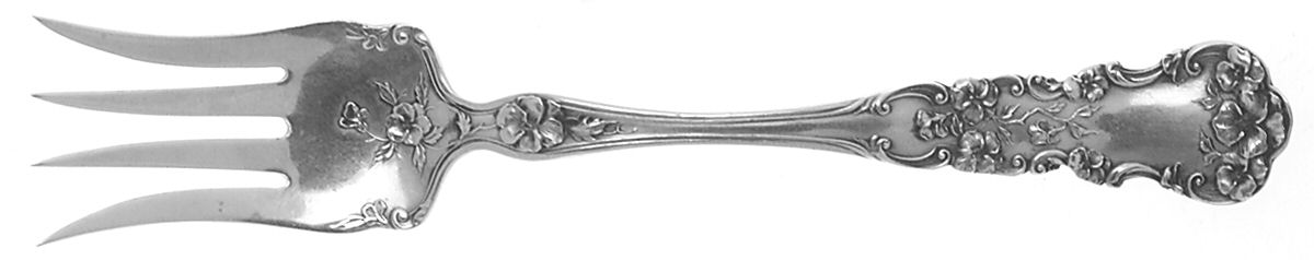 Pansy (Sterling, 1909, No Monograms) Small Chipped Beef Fork by International Silver-1