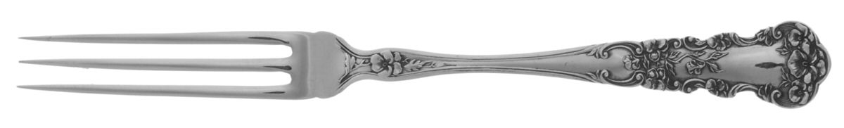 Pansy (Sterling, 1909, No Monograms) Strawberry Fork by International Silver-1