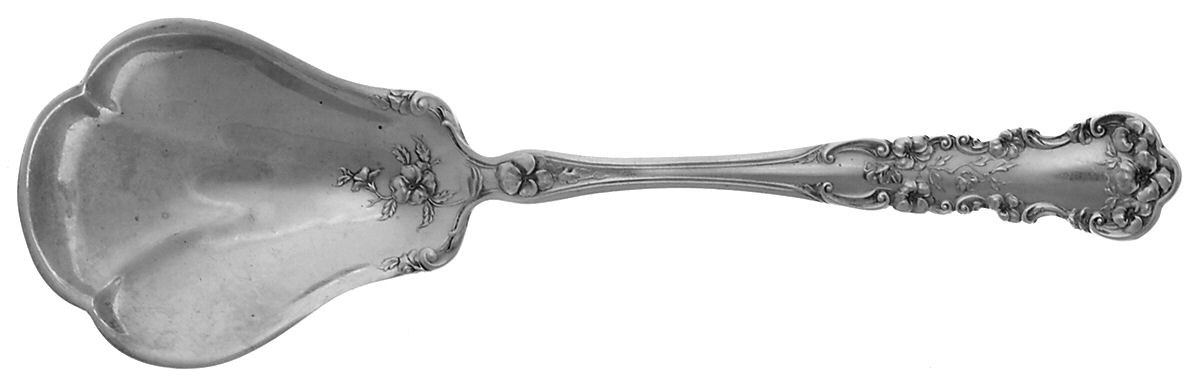 Pansy (Sterling, 1909, No Monograms) Large Jelly Spoon by International Silver-1