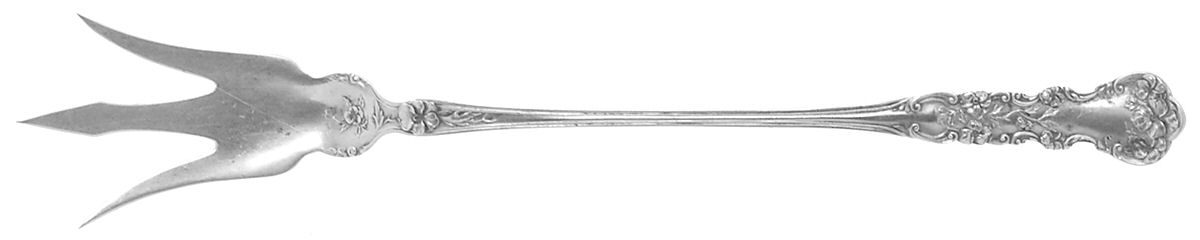 Pansy (Sterling, 1909, No Monograms) Large Lettuce Serving Fork by International Silver-1
