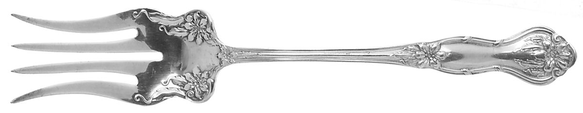 Paragon (Silverplate) Medium Solid Cold Meat Serving Fork by International Silver-1