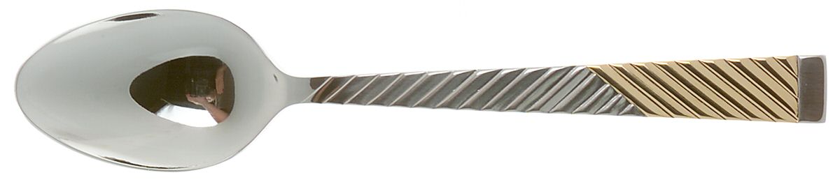 Parquet (Stainless, Gold Accent) Teaspoon by International Silver-1
