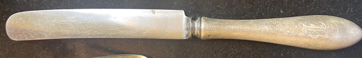 Patria (Sterling, 1918) Blunt Hollow Knife with Bolster by International Silver-1