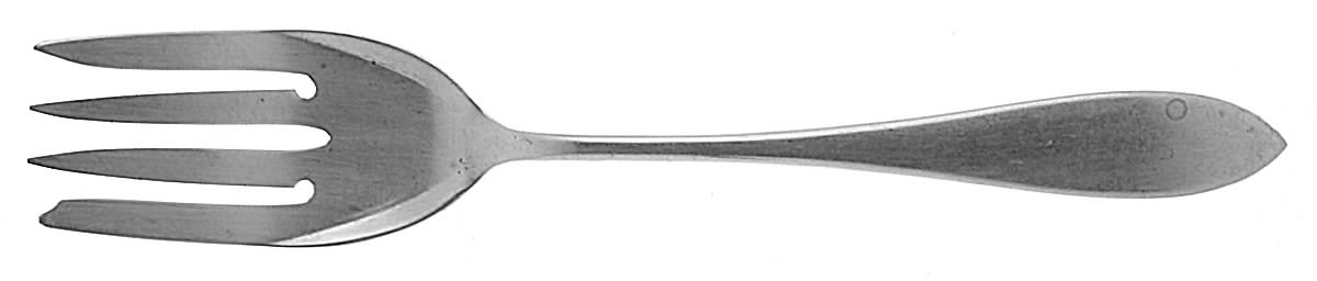 Patria (Sterling, 1918) Small Solid Cold Meat Serving Fork by International Silver-1