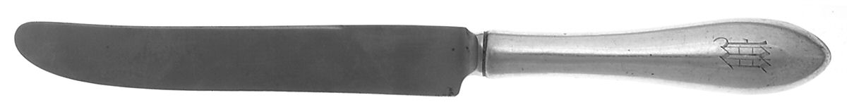 Patria (Sterling, 1918) Monogram New French Hollow Knife by International Silver-1