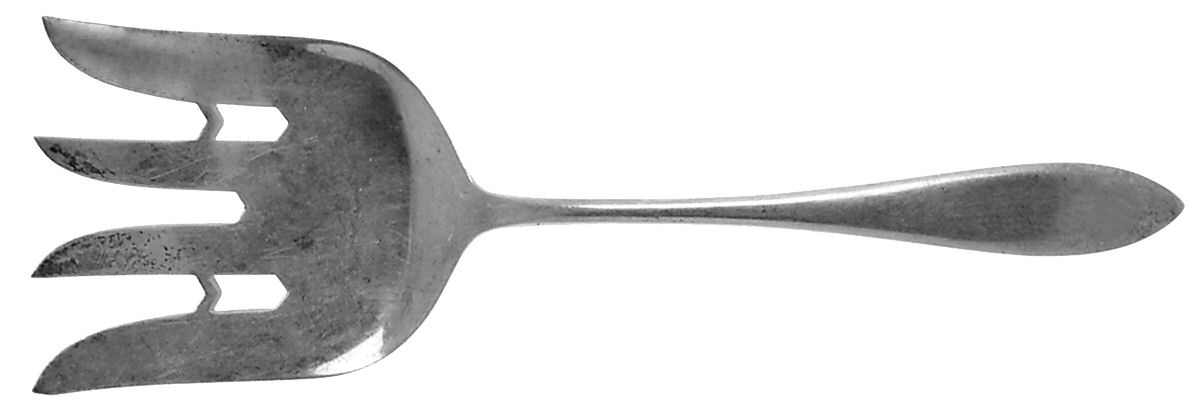 Patria (Sterling, 1918) Large Solid Asparagus Serving Fork by International Silver-1