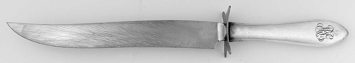 Patria (Sterling, 1918) Large Stainless Blade Roast Carving Knife by International Silver-1