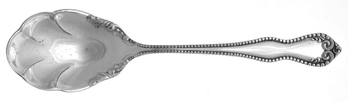Pearl (Silverplate, 1898) Preserve Spoon by International Silver-1