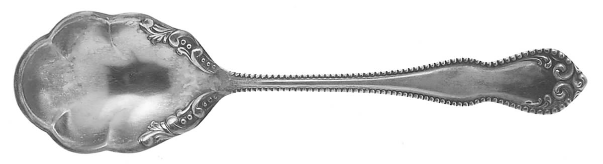 Pearl (Silverplate, 1898) Sugar Shell Spoon by International Silver-1