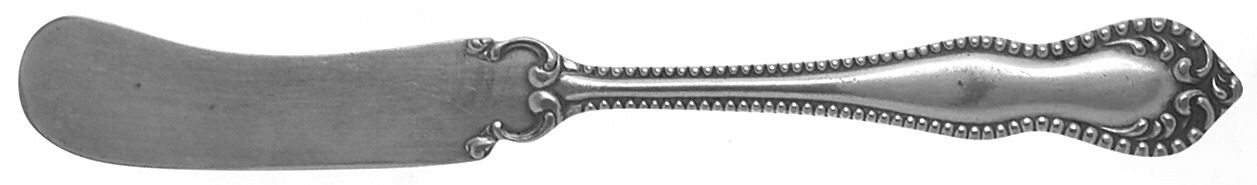 Pearl (Silverplate, 1898) Flat Handle Butter Spreader by International Silver-1