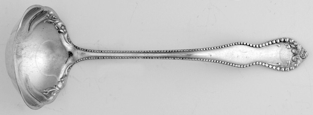 Pearl (Silverplate, 1898) Solid Gravy Ladle by International Silver-1
